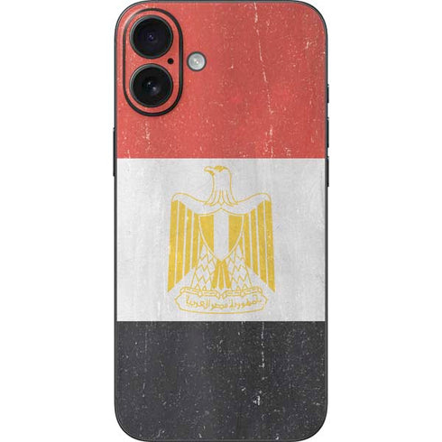 Egyptian Flag Distressed iPhone 16 Plus Skin